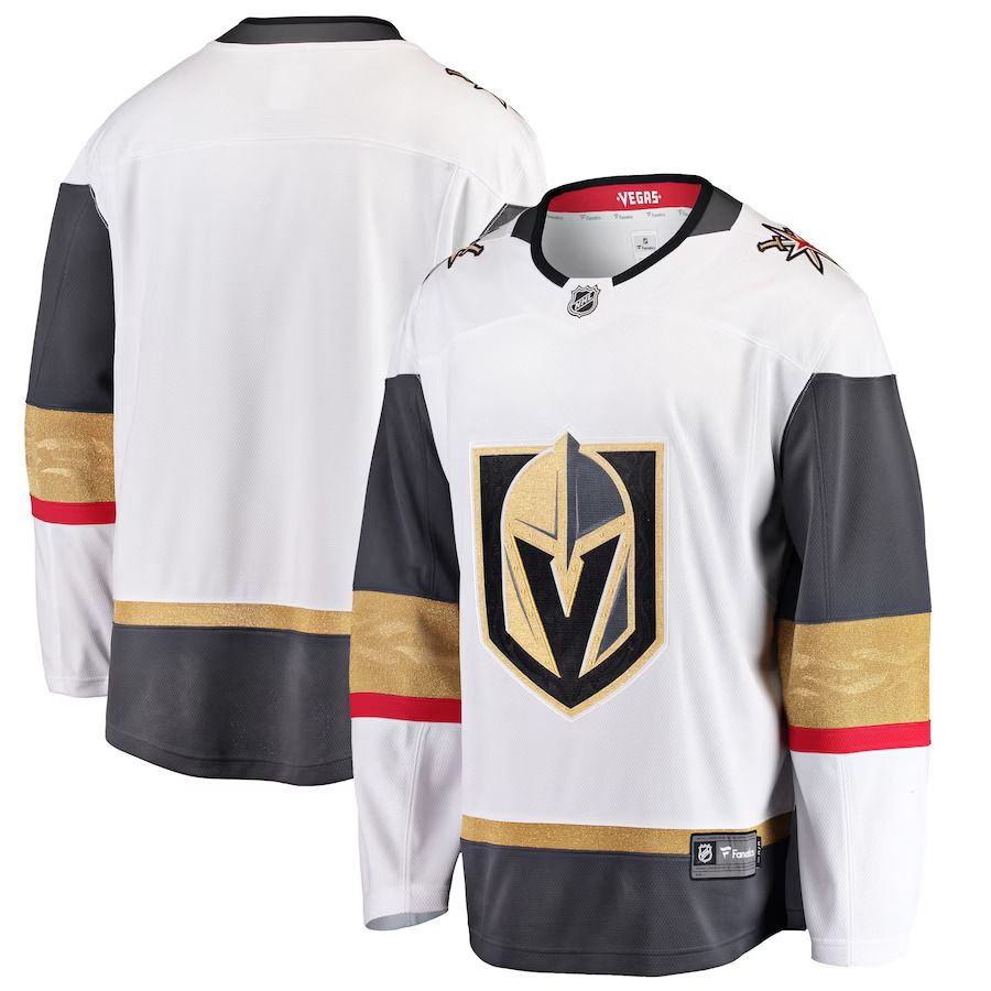 Men Vegas Golden Knights Fanatics Branded White Breakaway Away NHL Jersey->more nhl jerseys->NHL Jersey